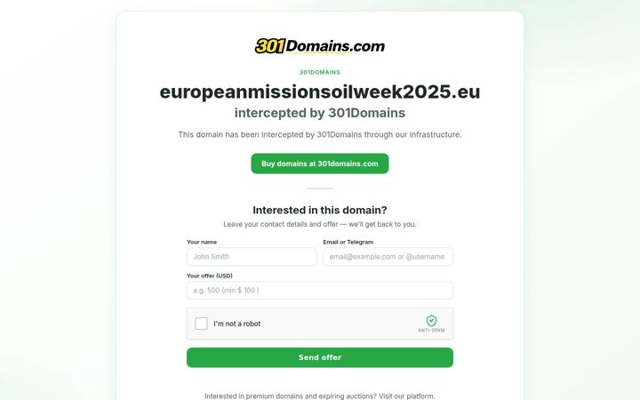 Screenshot of europeanmissionsoilweek2025.eu