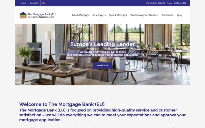 Screenshot of europeanmortgageadvisor.com