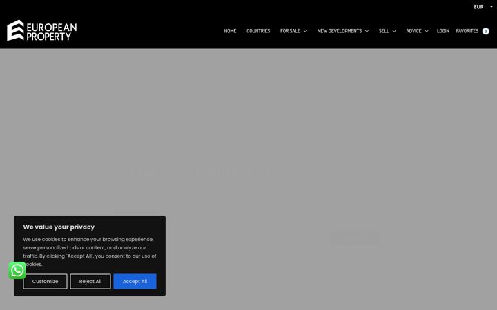 Screenshot of europeanproperty.com