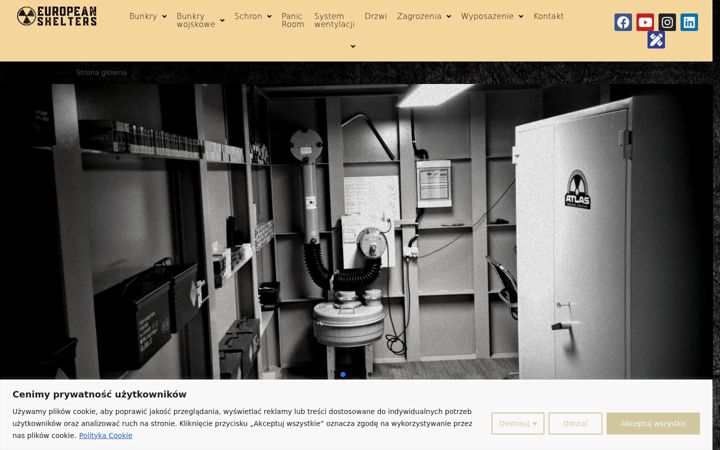 Screenshot of europeanshelters.pl