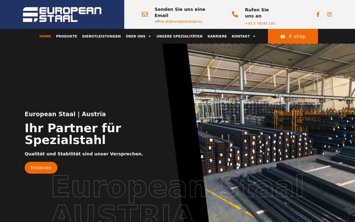 Ekraanipilt saidist europeanstaal.at