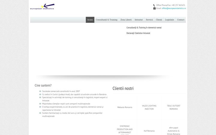 Screenshot ta' europeanstatistics.ro