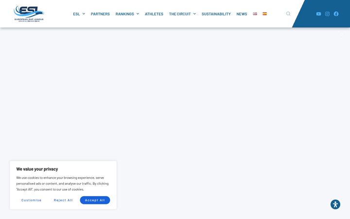 Screenshot of europeansupleague.com