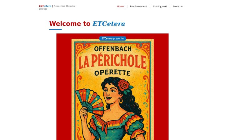 Screenshot of europeantheatreclub.eu