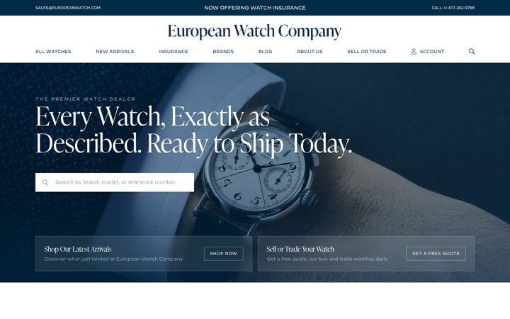 Screenshot of europeanwatch.com