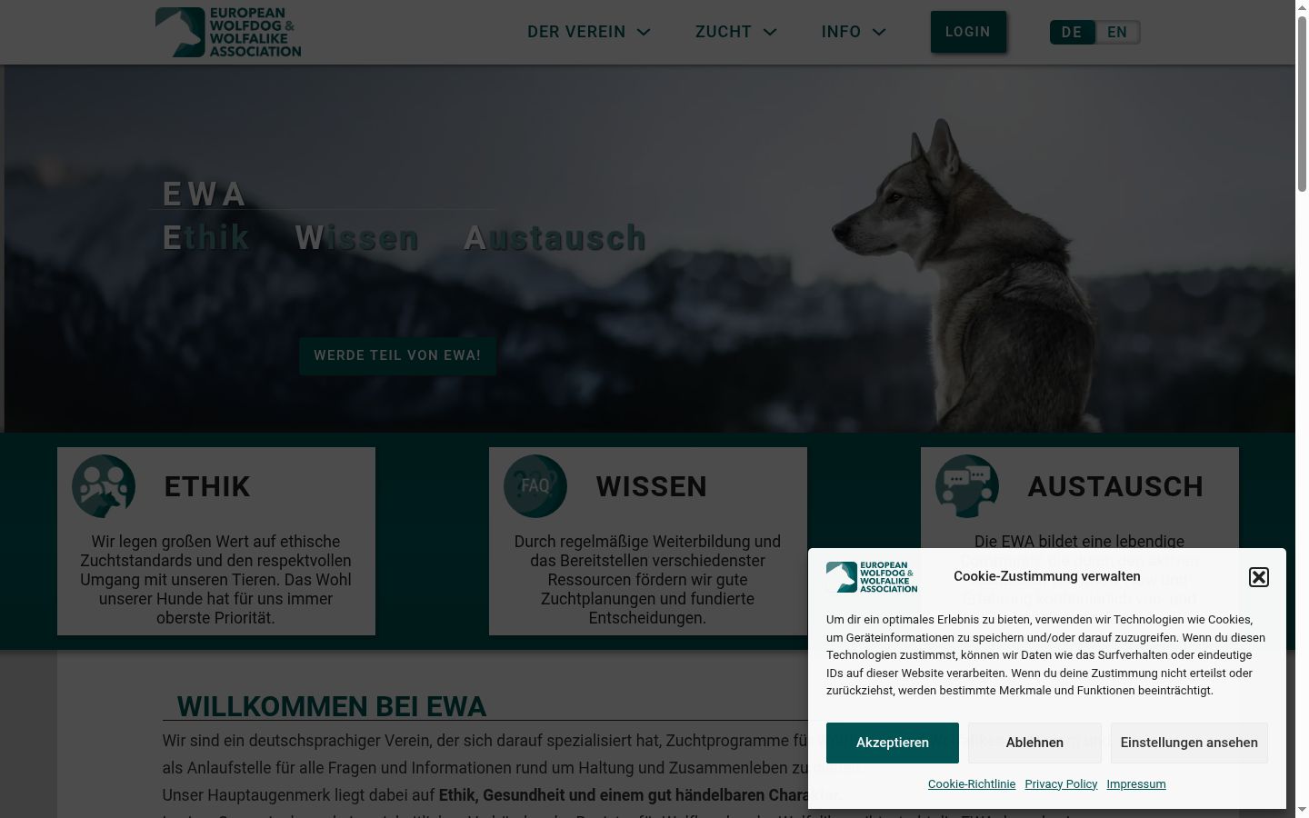 Sutikimo reklamjuostės, rodytos prieš bet kokią sąveiką, ekrano kopija
