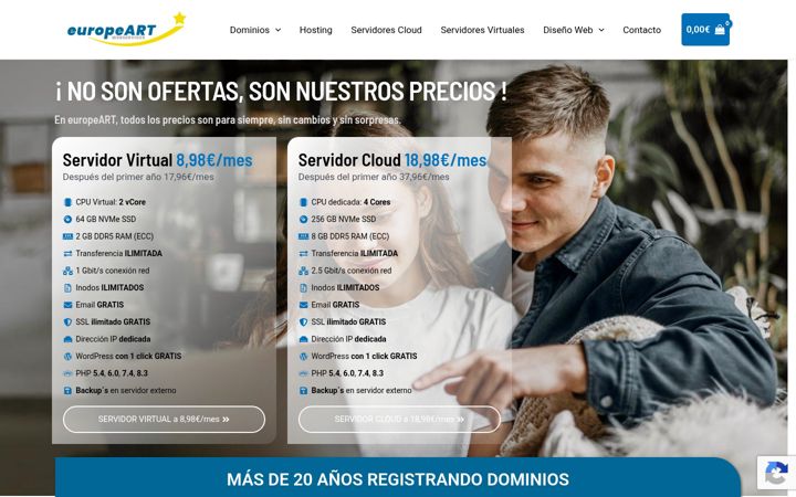 Screenshot of europeart.es