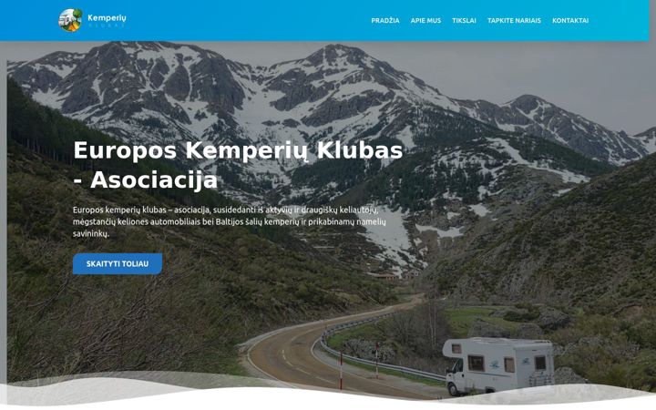Screenshot of europecamperclub.com