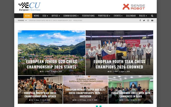 Screenshot von europechess.org