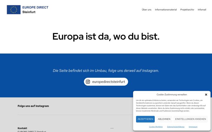 Screenshot of europedirect-steinfurt.de