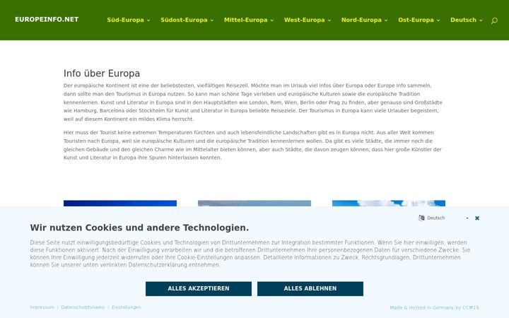 Skjámynd af europeinfo.net