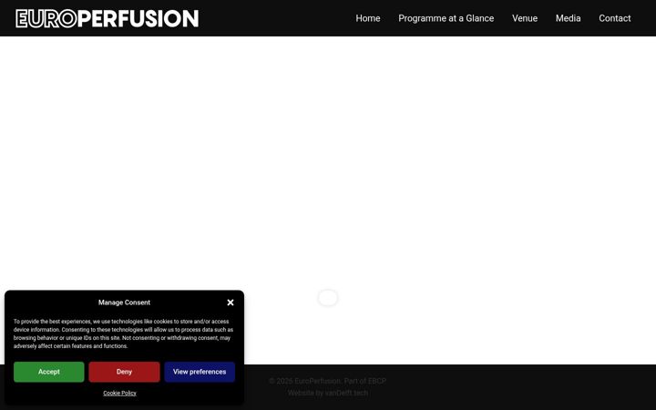 Ekrānuzņēmums no europerfusion.eu