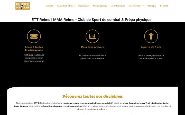 Screenshot of europetopteamreims.fr