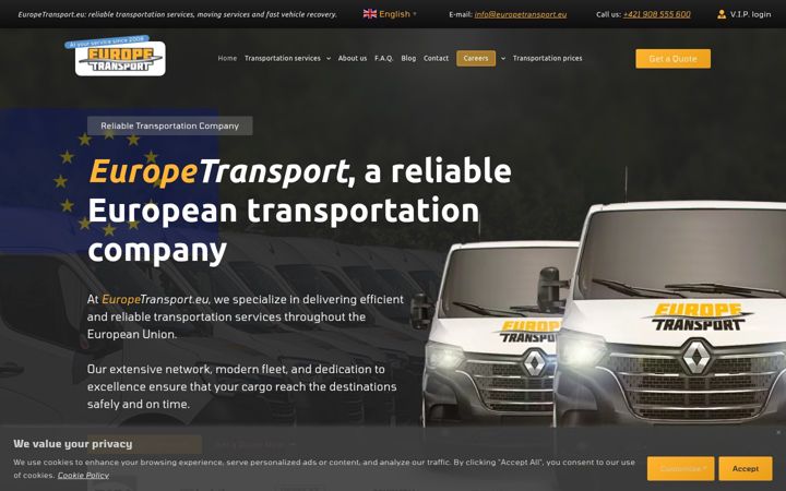 Ekrānuzņēmums no europetransport.eu