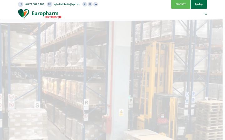 Screenshot of europharm.ro