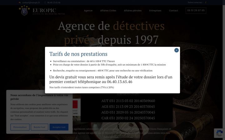 Screenshot of europic.fr