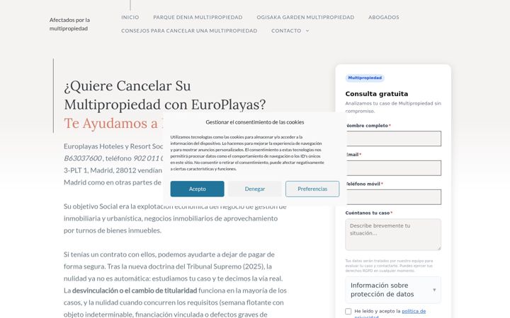 Screenshot of europlayas.eu