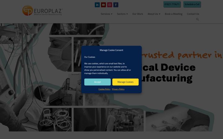 Screenshot of europlaz.co.uk
