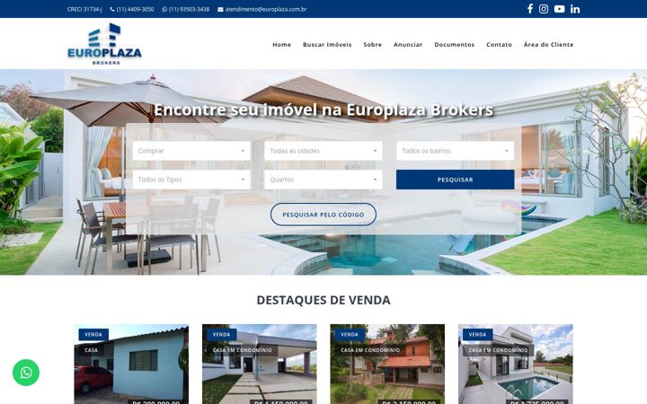 Screenshot ta' europlaza.com.br
