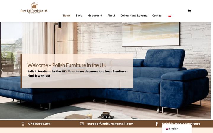 Screenshot of europolfurniture.co.uk