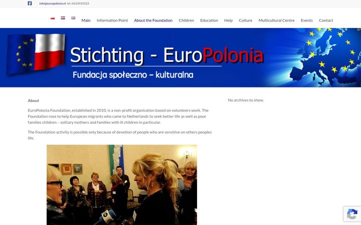 Screenshot di europolonia.nl