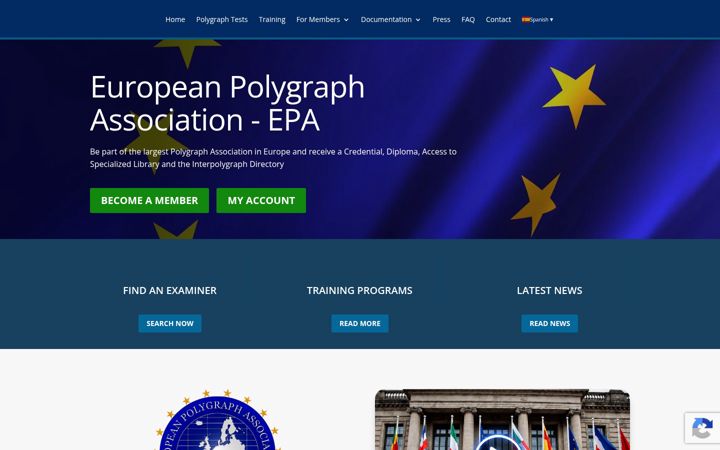 Screenshot of europolygraph.org
