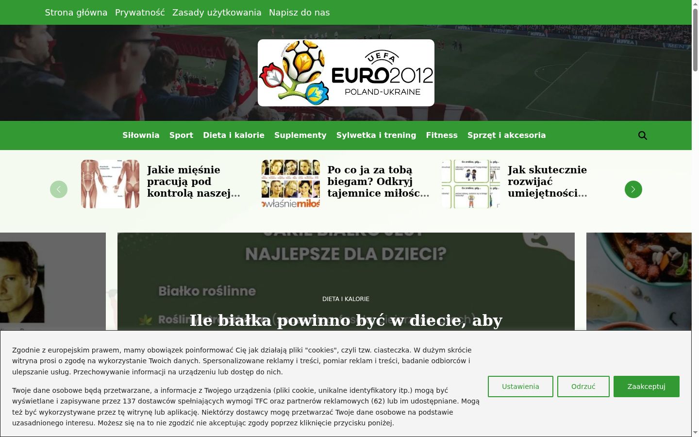 Captura de pantalla del banner de consentimiento mostrado antes de cualquier interacción