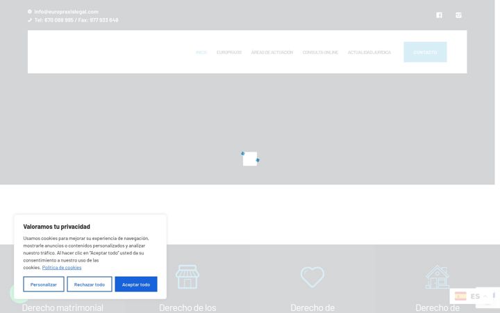 Screenshot of europraxislegal.com