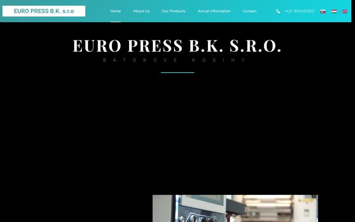 Snímek obrazovky europress.sk