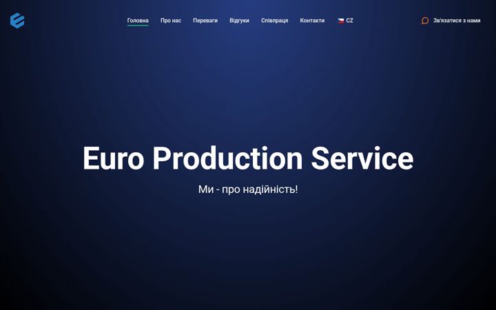 Snímek obrazovky europroduction.cz
