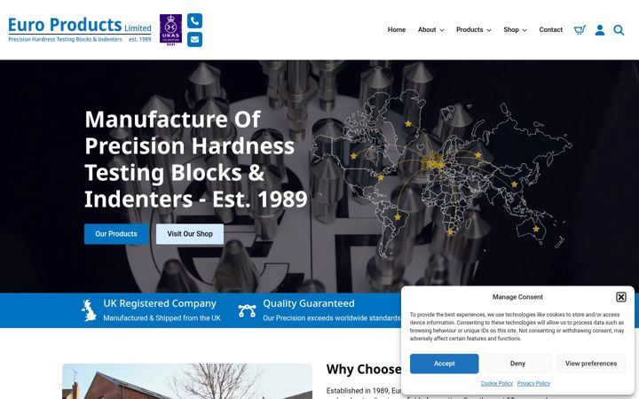 Screenshot of europroducts.co.uk