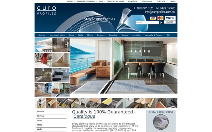 Screenshot of europrofiles.com.au
