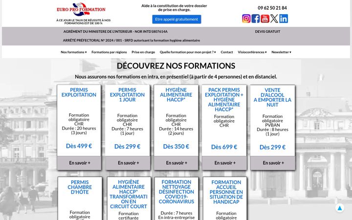 Skjámynd af europroformation.com