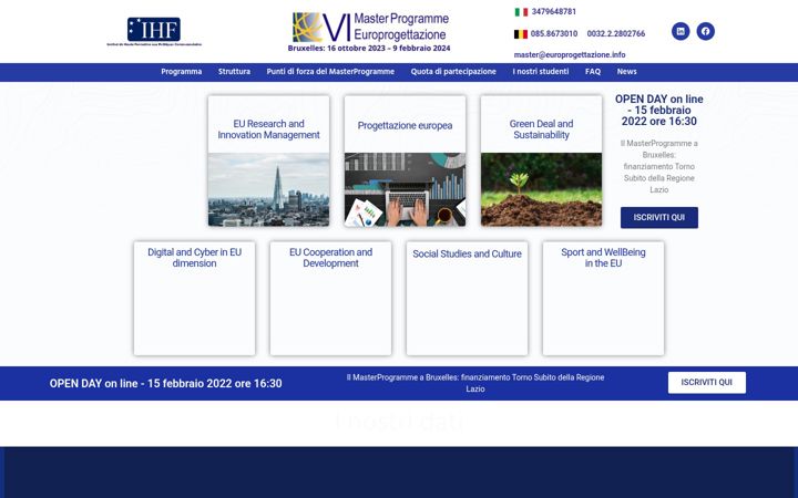 Screenshot van europrogettazione.info