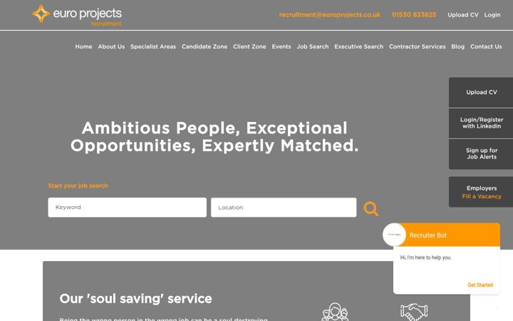 Screenshot of europrojects.co.uk