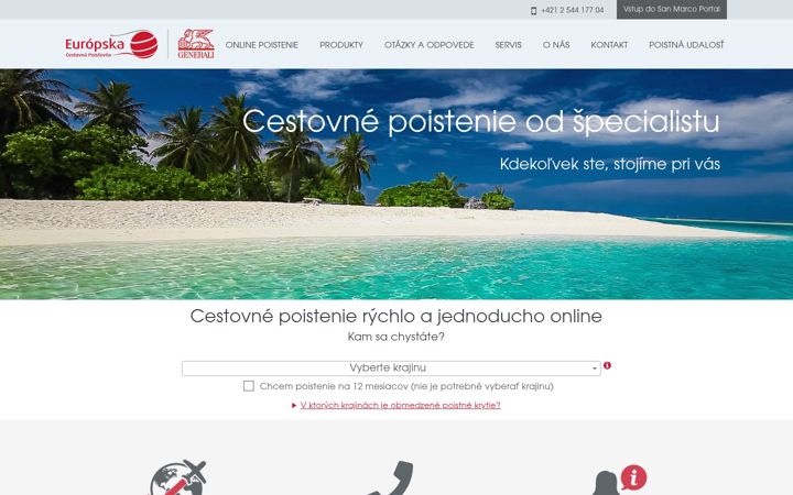 Snímek obrazovky europska.sk