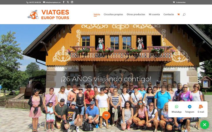 Screenshot of europtours.es