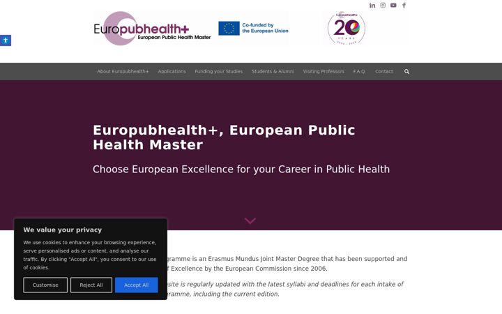 Screenshot di europubhealth.org