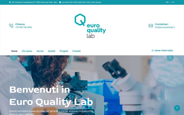 Posnetek zaslona euroqualitylab.it