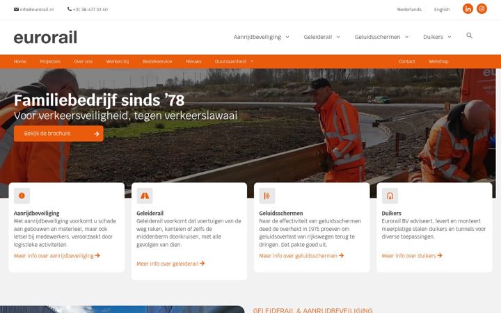 Screenshot di eurorail.nl