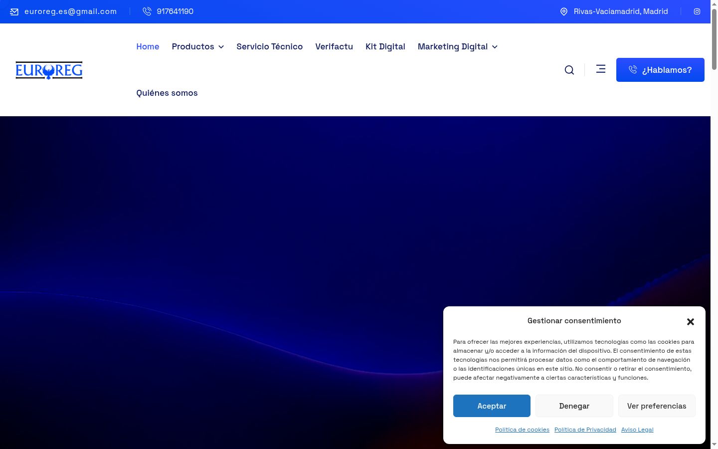 Sutikimo reklamjuostės, rodytos prieš bet kokią sąveiką, ekrano kopija