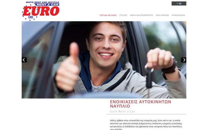 Screenshot of eurorentacar.eu