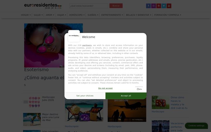Screenshot of euroresidentes.com