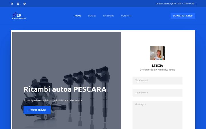 Screenshot of euroricambipescara.com