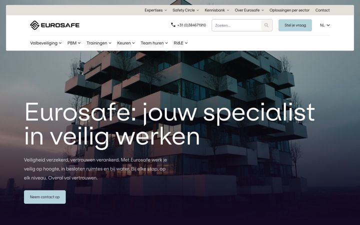 Screenshot di eurosafesolutions.nl