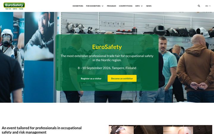 Екранна снимка на eurosafety.fi