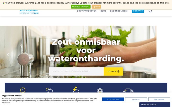 Screenshot di eurosalt.nl