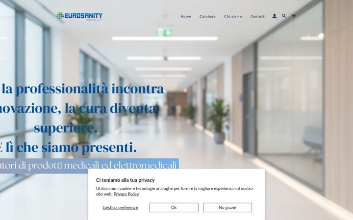 Screenshot of eurosanityservicesrl.com