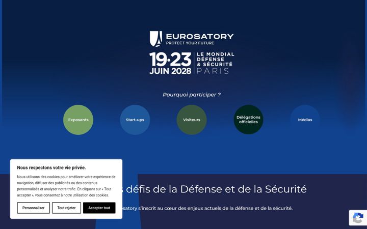 Screenshot of eurosatory.com