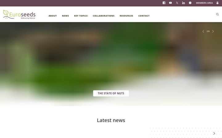 Kuvakaappaus sivustosta euroseeds.eu